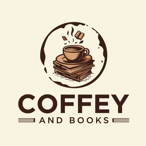 Coffee and Book Logo デザイン by ankhistos