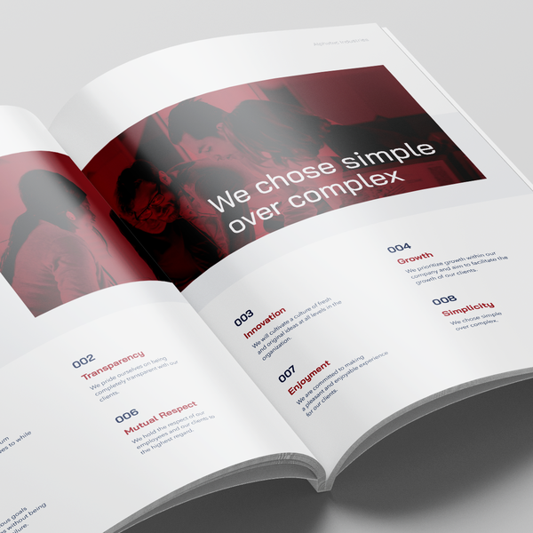 Brochure for innovative tech company