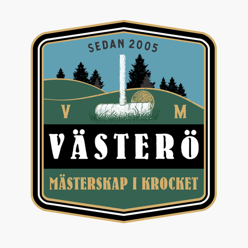 Legendary croquet tournament in Sweden. First logo ever. Looking for unique croquet vibe, creativity, and retro look! Design by DIMITAR LIASOVSKI