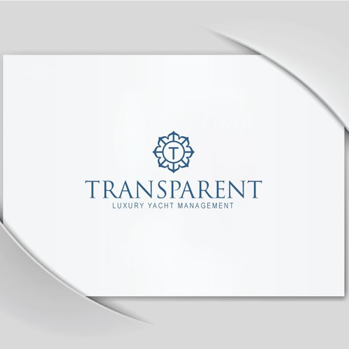 logo for TRANSPARENT Luxury Yacht Management Design by miehell