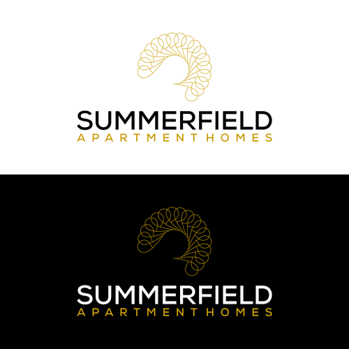 Modern RE branding for apartment community. Design by SA,ADATI