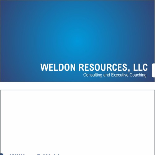 Create the next business card for WELDON  RESOURCES, LLC Design by Kipster Design