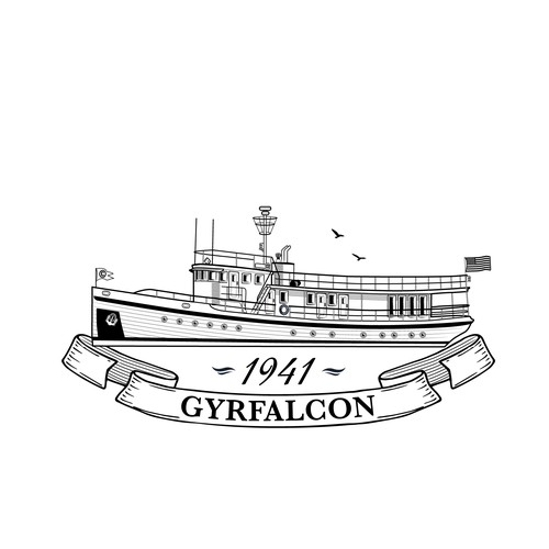 Gyrfalcon, a 1941 yacht, needs a side view line drawing