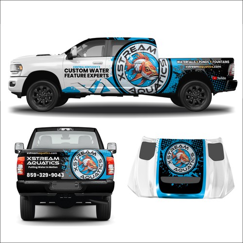 "CREATIVE DESIGNS FOR TRUCK WRAPS FOR BUSINESS" winning 