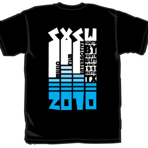 Design Official T-shirt for SXSW 2010  Design by LEBdesign