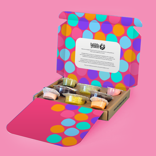 Ecommerce Packaging for a bubble tea making kit Design by KeyzStudio®