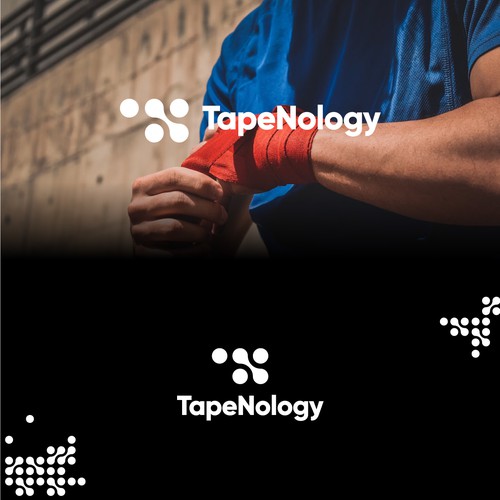 Premium Sports Tape Brand Logo Design by Khumairart