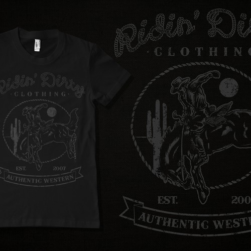 T-shirt designs for Ridin' Dirty clothing Réalisé par GCS Collective