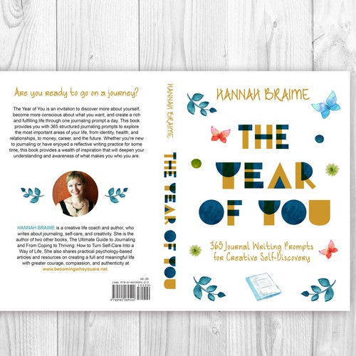 Design a book cover for a book of 365 journaling prompts Design by LilaM