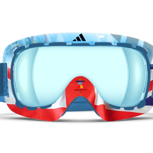 Design adidas goggles for Winter Olympics Design by Midi Adhi