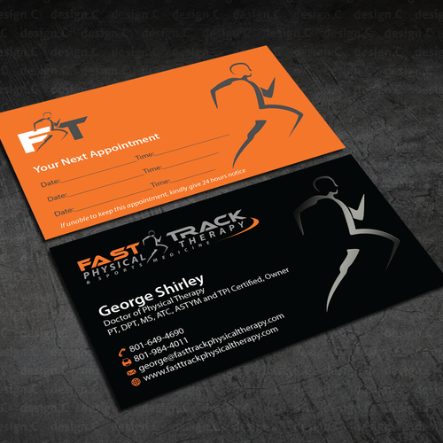 Physical Therapy business card design for Sports Medicine ...