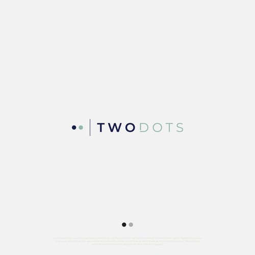 Two Dots Software Fraud Prevention Logo Design - Modern and Simple! Design by Nick Camastra