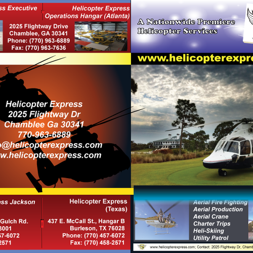 Helicopter Express Needs New Exciting Promotional BROCHURE Ontwerp door Sunyo