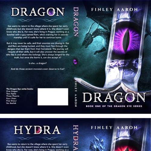 Book Covers for the first 3 books in my YA urban fantasy series, Dragon Eye—more books to come! Réalisé par Zehriya