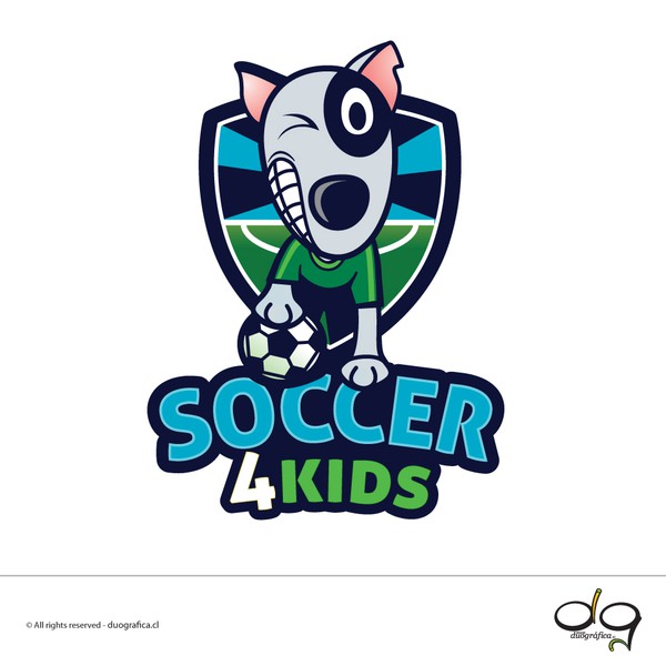 Design by Duográfica titled "Logo design Soccer Camp 4 Kids"