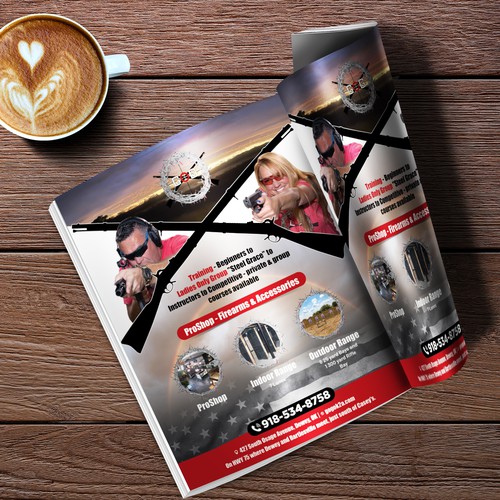 Full page AD for an ANNUAL MAGAZINE for a GUN RANGE! Design por 123Graphics