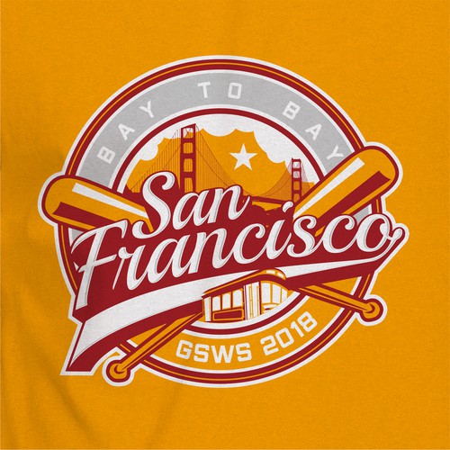 Design a Bold T-Shirt for San Francisco Athletes going to Softball World Series! Design by joelesse