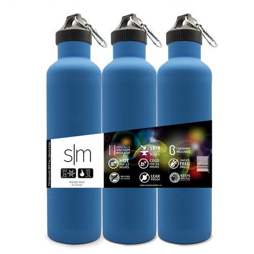 Treasure Stainless Steel Water Bottle, Drink Bottle Leak-Proof Double  Walled Vacuum Insulated -BPA Free Vacuum Flask, 30 Hrs. Cold/10 Hrs. Hot