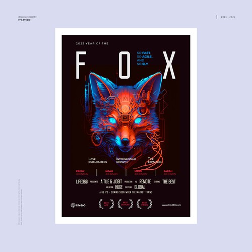 Life360 2023 Year of the Fox Poster Design by FF3