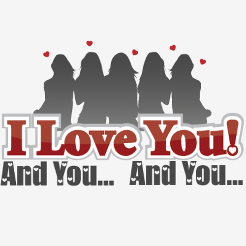 コンペ「"I Love You! And You... And You..." [LOGO - $355]」のデザイン by angrypuppyさん 