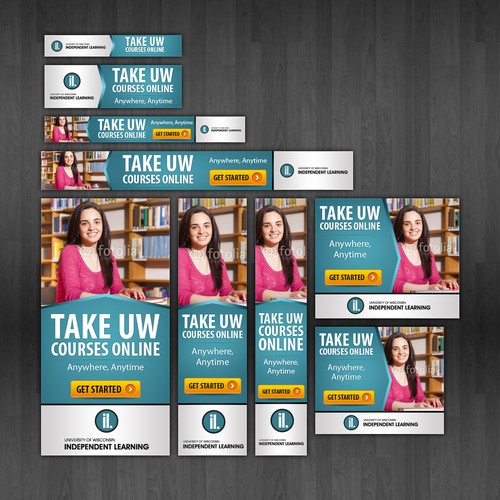 Create web banners for University of Wisconsin Independent Learning Design by Platinumedia