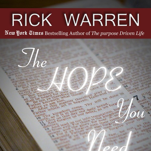 Design Rick Warren's New Book Cover Design por Tim Kirkwood