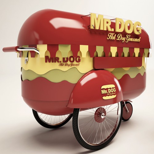 Food Cart To Sell Gourmet Hot Dog Design by R . O . N