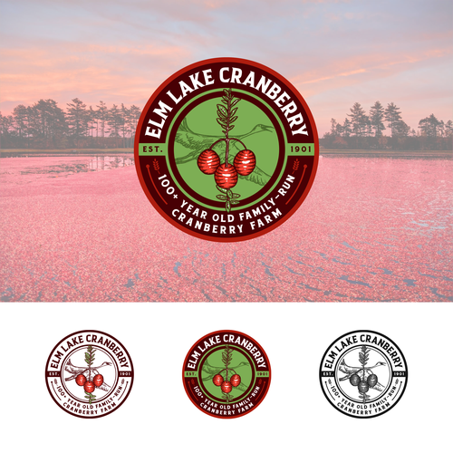 Farm logo to bring a fresh look to a 100+ year old family cranberry farm Design by M E L O