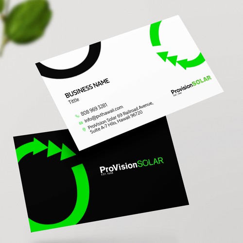 Solar Business Cards Design réalisé par Graphic Guy