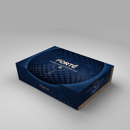 Create a futuristic, high-end packaging golf ball box for Foremost Golf Design réalisé par Levro