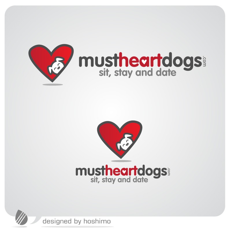 Dog heart logo with the title 'Must Heart Dogs'