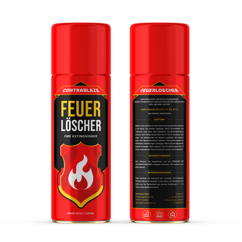 Fire Extinguisher Spray Design Design by Reka Rekzer