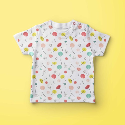 Illustrations to print onto a baby clothing- onesie, nursing cover, headbands, leggings..etc Design by diMo