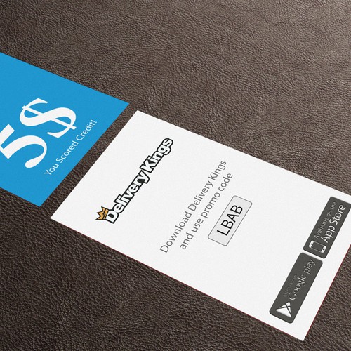Create A Promo Card For A Food Delivery Startup