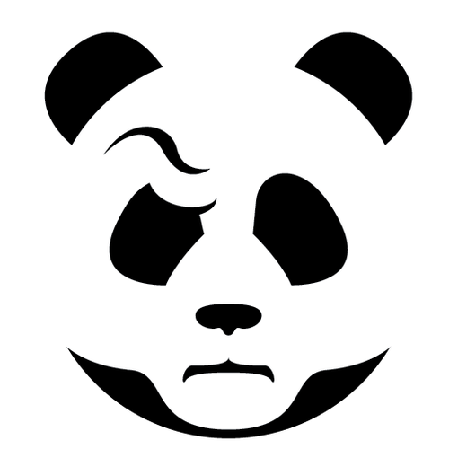 I need a panda face. Wearing glasses. Looking stern. | Logo design contest