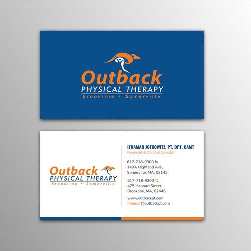 Business card for 2 clinic physical therapy office Design by ™SF_Design™