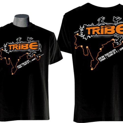 Tribe Team t-shirt design needed for the Oxfam Trailwalker - 100km | Teams of 4 | 48hrs! デザイン by bonestudio™