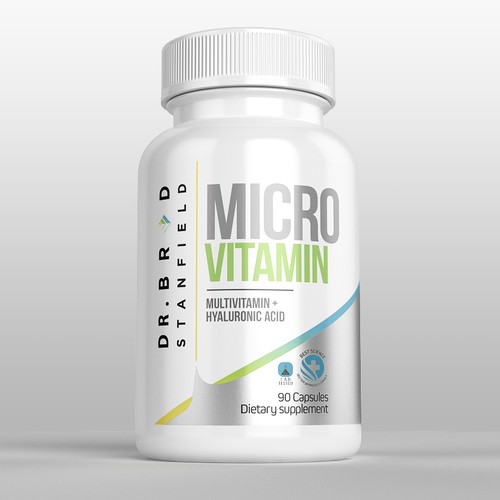 We Need a Vibrant and Scientifically-Inspired Label Design for MicroVitamin Design by Arquimedia