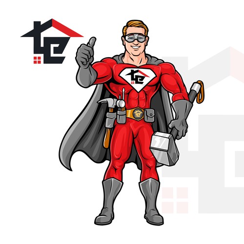 Captain Rooftop Protector of home exteriors Design von brint'X