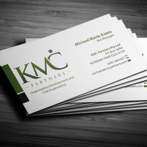 KMC Partners Business Card Design Design réalisé par AYG design