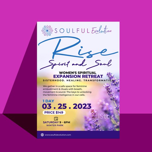 Spiritual Retreat Flyer Design by redmonk