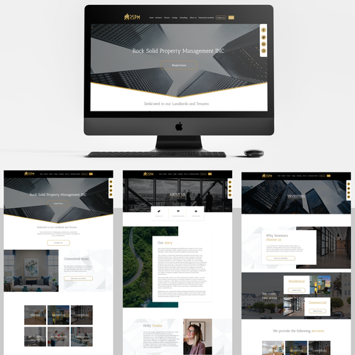 Design a Lux Property Management Website that WOWs Investors! Design by Toud 7