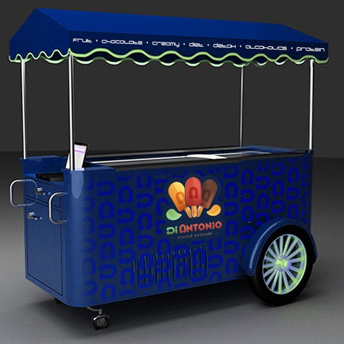 I need a design to customize ice cream cars with logo Di Antonio Gourmet Design by Konstantin Graphics