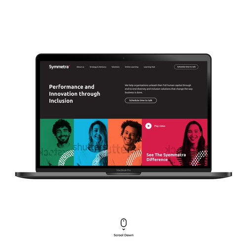 Website design for a global diversity and inclusion company Design by Ihsanshihab