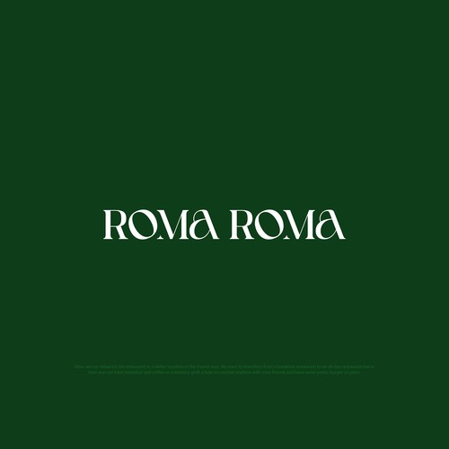 Roma Roma Logo Desing Design von hartawan®