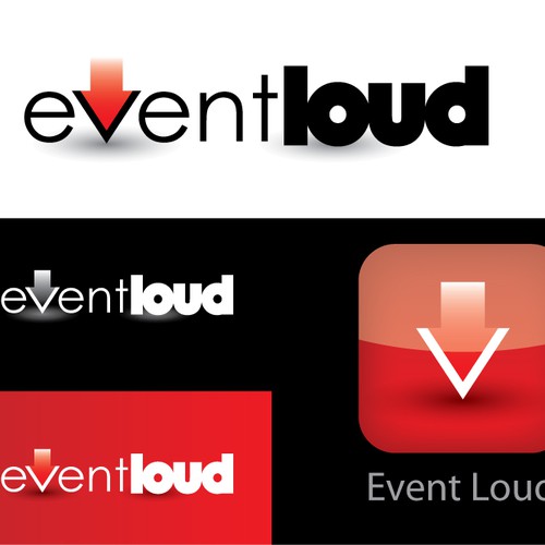 EventLoud iPhone App Logo+Splash Screen Design Diseño de GO•design