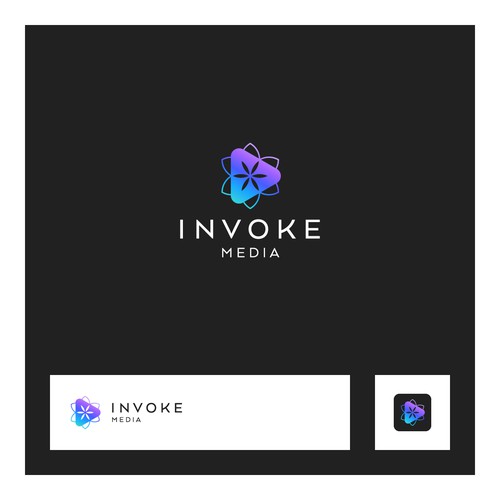 Calling forth the ultimate brand CENTREPIECE for Invoke Media! Creative logo for a budding brand. Design by Sleigh Visual