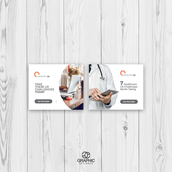 Design by Rehsouna titled "Catalyst UX Banners"