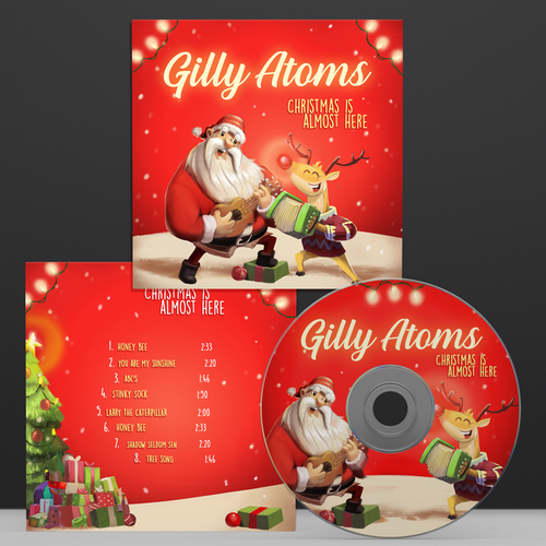 Make artwork for my kids Christmas CD! Design by Manzanocoli