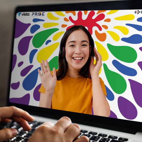Virtual backgrounds for PRIDE month (multiple winners) Diseño de windyflower